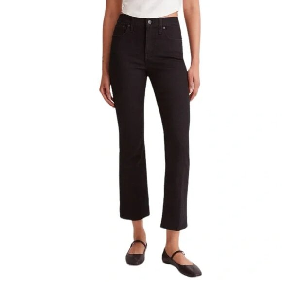 Madewell Denim - NEW NWOT! MADEWELL HIGH/MID-RISE KICK OUT JEANS CROPPED STRETCH DENIM sz 26